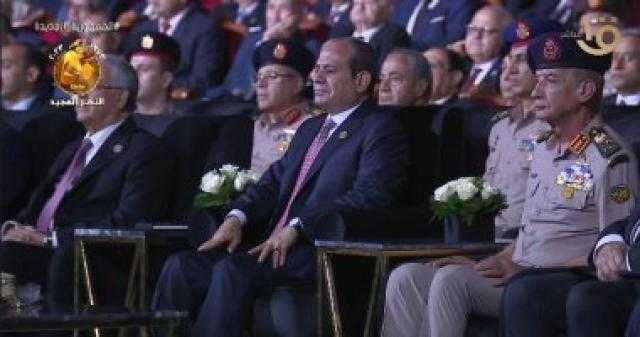 الندوة التثقيفية تعرض فيلما تسجيليا عن بطولات أكتوبر أمام الرئيس السيسي