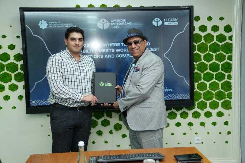 العيسوي يوقع اتفاقية تعاون مع IT park التابعة لوزارة الاتصالات الاوزبكستانيه